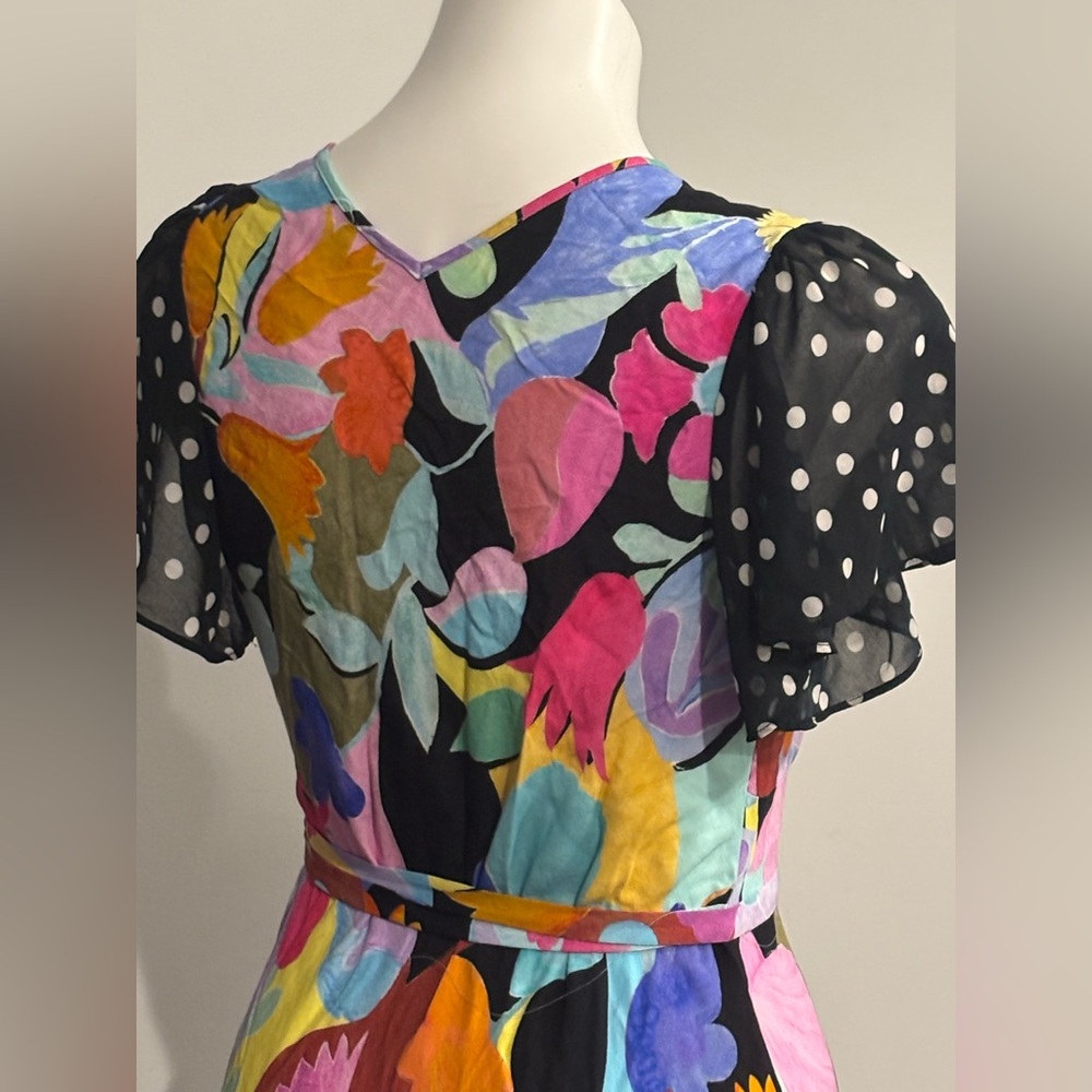 RIXO x RTR Eve Midi Multicolor Floral Midi Dress - Picture 7 of 10